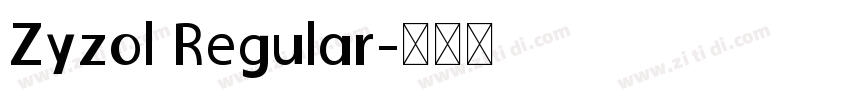 Zyzol Regular字体转换